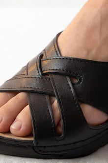 Kadın Çapraz Tokalı Dolgu Topuklu Sandalet | Anatomik Ortopedik Günlük Giyime Uygun Kadın Sandalet